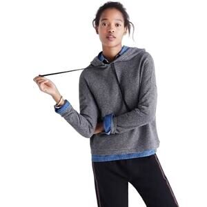 Madewell Gray Tone Hoodie Oversized Hooded Sweatshirt Casual Cozy Women's XXS